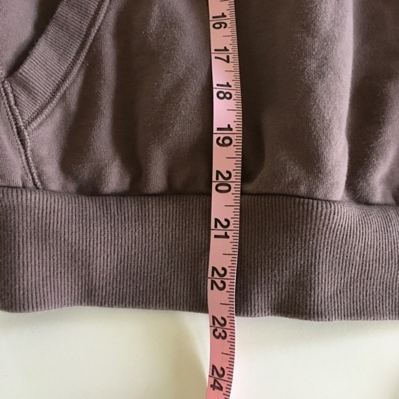 Athleta Moonrise Sweatshirt Hoodie Sz S Mineral Brown Split Open Back 530536 - Picture 12 of 12